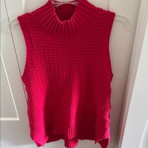 Sleeveless Cotton Sweater